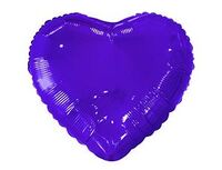 1204-1782 К Б/РИС СЕРДЦЕ 18" Металлик Purple