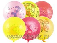 1103-0017 Шар 18" с рисунком ассорти	