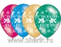 1103-0253 Шелкография пастель 12" НГ Звезды	