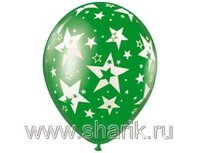 1103-0696 Шелкография пастель 12" Звезды Большие	