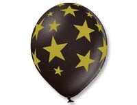 1103-1581 Шелкография металл 14" Звезды золот-090	
