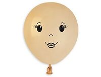 1103-2082 Шар 5" с рисунком FACE Дев Blush /Ит	