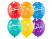 1103-2098 Шелкография паст 14" С ДР Шары Конфетти	