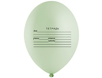 1103-2777 Шар с рисунком 14" Школьная тетрадь