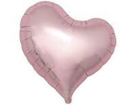 1204-1695 Т Б/РИС СЕРДЦЕ ИЗГИБ 18" Met Light Pink