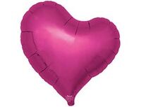 1204-1698 Т Б/РИС СЕРДЦЕ ИЗГИБ 18" MetallicMagenta