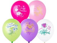 1103-3018 Шар 12" с рис Пожелания для нее 2цв/E