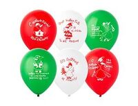 1103-2973 Шар 12" с рис. С НГ Добрый Гусь/Э