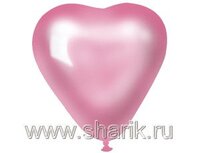 1105-0161 Сердце 16" Металлик Розовое /Ит