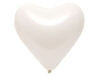 1105-0340 Э 12" Сердце/100 Стандарт Frosty White