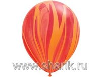 1108-0344 Q 11" Супер Агат Red Orange
