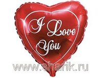 1201-0135 Ф 9" ILY Красное сердце(FM)