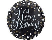 1202-2719 А 18" HB Sparkling Birthday gold S55
