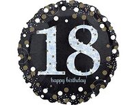 1202-2722 А 18" HB Sparkling Birthday 18 gold S55