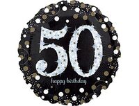 1202-2724 А 18" HB Sparkling Birthday 50 gold S55