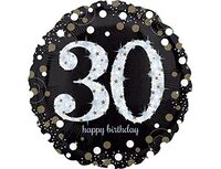1202-2725 А 18" HB Sparkling Birthday 30 gold S55