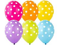  1103-2303 Шелкография пастель 14" Горошек тропики 