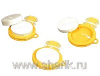 1302-0463 Вставка для грузика Улыбка Желт/Бел 50гр