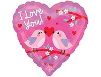 1202-4382 А 18" ILY Птички влюбленные S40
