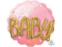 1203-0735 А ДЖАМБО Oh Baby Буквы 3D девочка P75	
