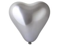  1105-0424 Е Сердце 11" Хром Silver 