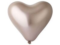  1105-0414 Сердце 12"/96 Хром Shiny Rosegold 