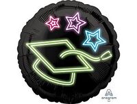 1202-3202 А 18" Шапочка выпускника Неон S40	