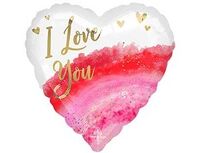  1202-3673 А 18" ILY Акварель Red White S40 