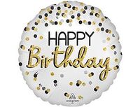  1202-3892 А 18" HB Горошек Black Silver Gold S40 