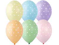  1103-2966 Шелкография пастель 14" Горошек мелкий 