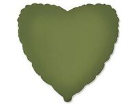 1204-1603 Ф Б/РИС 18" СЕРДЦЕ Olive Green