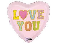 1202-3961 Б 18" LOVE YOU Сердце