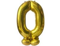 1207-5905 К ЦИФРА 0 65" Gold на подставке Макси