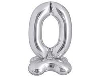 1207-5925 К ЦИФРА 0 50" Silver на подставке