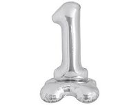 1207-5926 К ЦИФРА 1 50" Silver на подставке