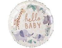  1202-3811 А 18" HELLO BABY Жираф Слон Носорог S40 