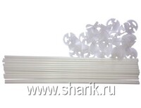 1302-0464 Комплект Палочка+Розетка Белые, 25шт