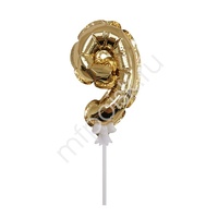 Y Шар самодув Цифра 9 Gold 18см