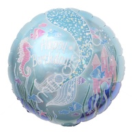 Y Круг 75 С Днем рождения Хвост Русалочки 18"/45см 5шт