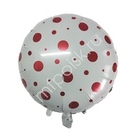 Y Круг 51 White Конфетти Red 18"/45см
