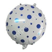 Y Круг 53 White Конфетти Blue 18"/45см