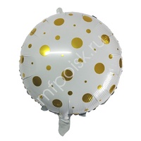 Y Круг 54 White Конфетти Gold 18"/45см