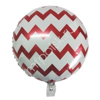 Y Круг 55 White Шеврон Red 18"/45см