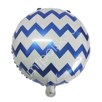 Y Круг 56 White Шеврон Blue 18"/45см