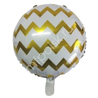 Y Круг 58 White Шеврон Gold 18"/45см