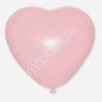 M 15"/38см Сердце Пастель PINK 25шт
