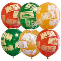 12"/30см Набор шаров Валюта RUB $ € 5 ст. рис. 5 шт