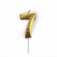 Свеча 5см Цифра Gold 7