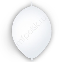 M 12"/30см Шар LINKING Декоратор WHITE 50шт