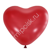 12"/30см Сердце Декоратор CHERRY RED 50шт